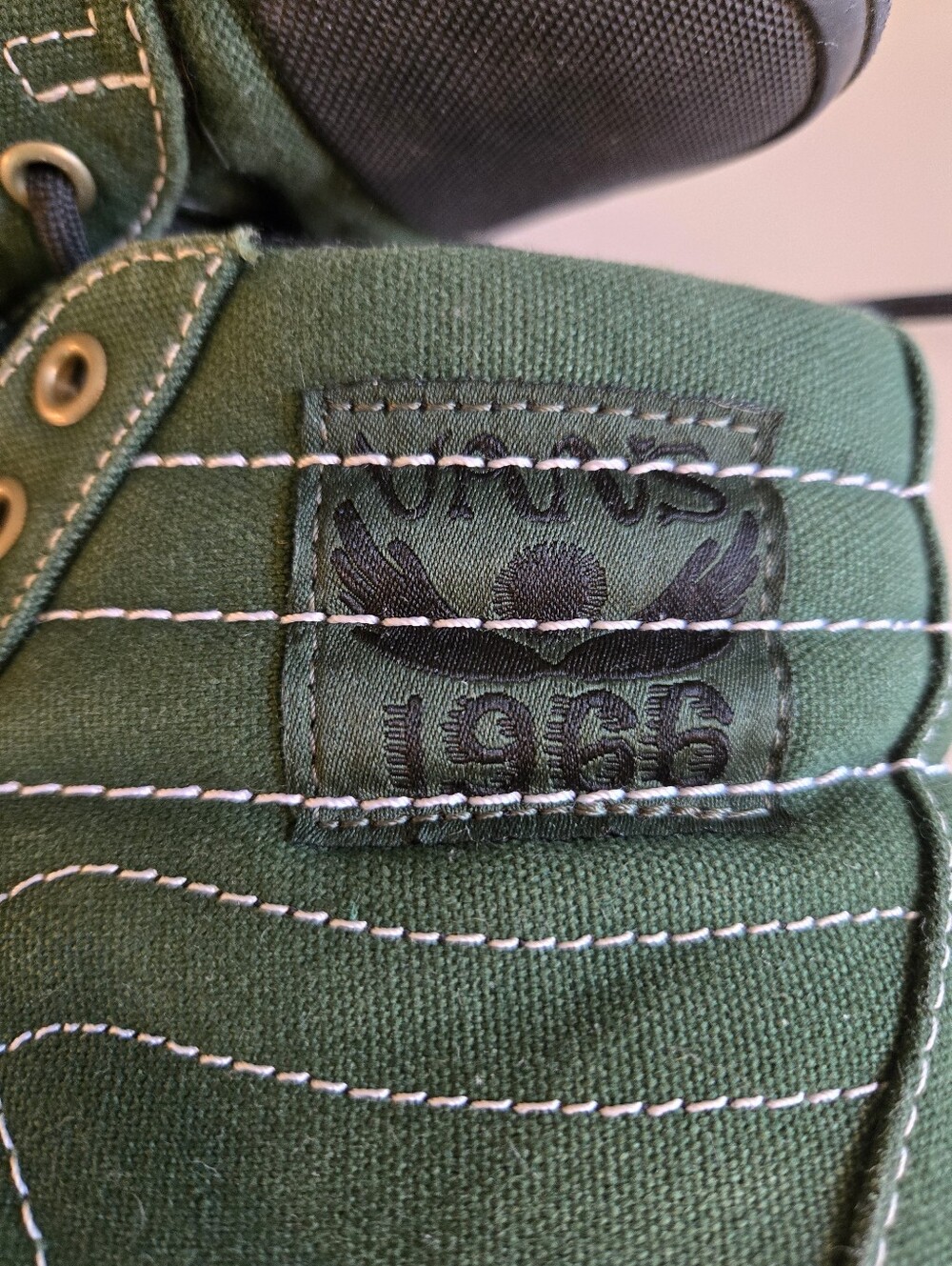 Vans Men's High-Top Canvas Sneakers Forest Green with Black SoleVans Sk8-Hi BMX - Picture 2 of 7